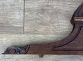 Pediment Antique French Style Oak Hand Carved Decorative Crest LOT 61691