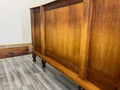 Bed Antique French Style Oak Double Bed Frame Carved Headboard LOT 276212