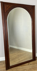Mirror Antique French Style Oak Arched Carved Large Wall Mirror LOT 6530