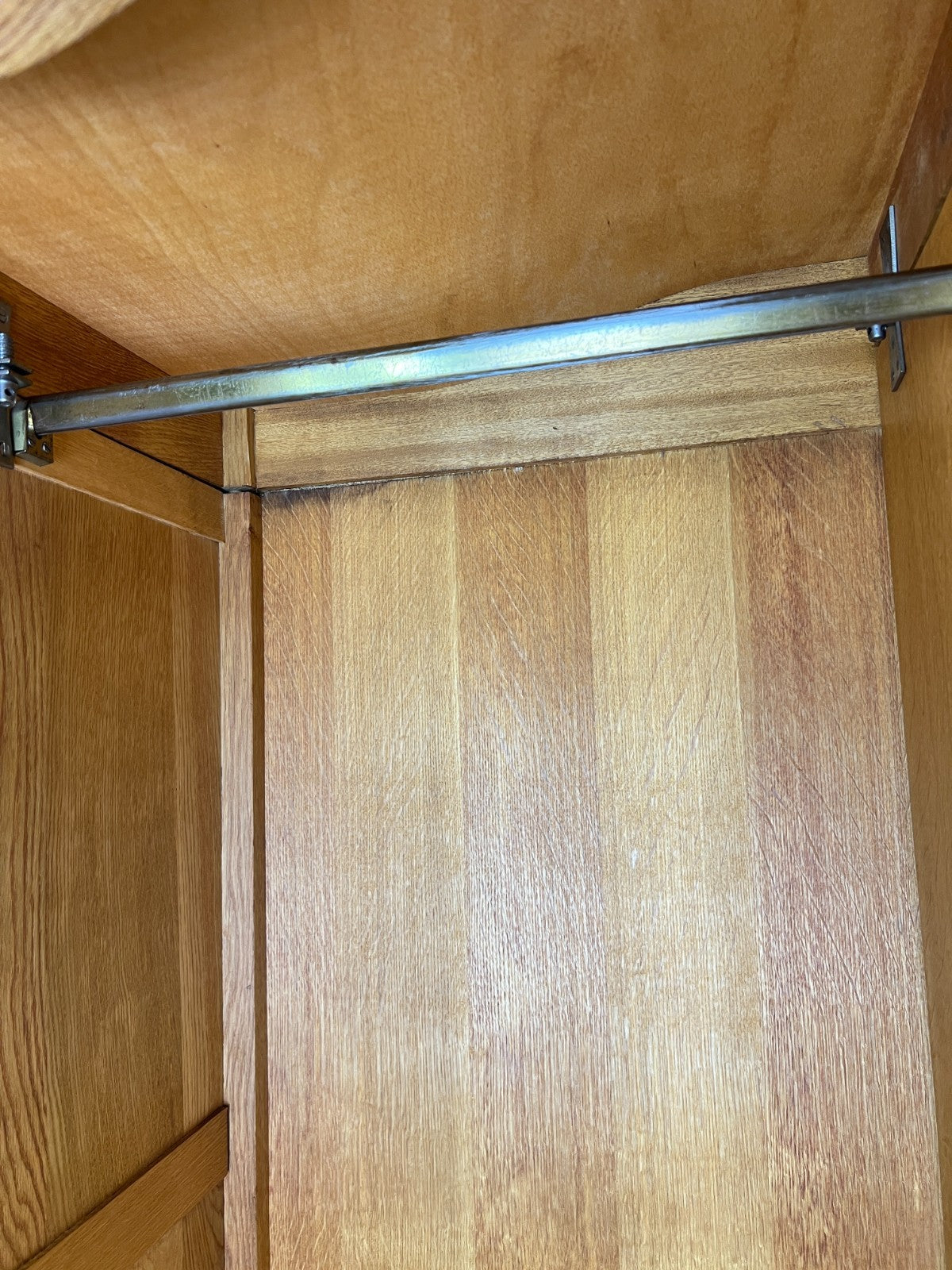 Wardrobe Vintage French Louis XVI Style Oak Four Door Armoire LOT 481213