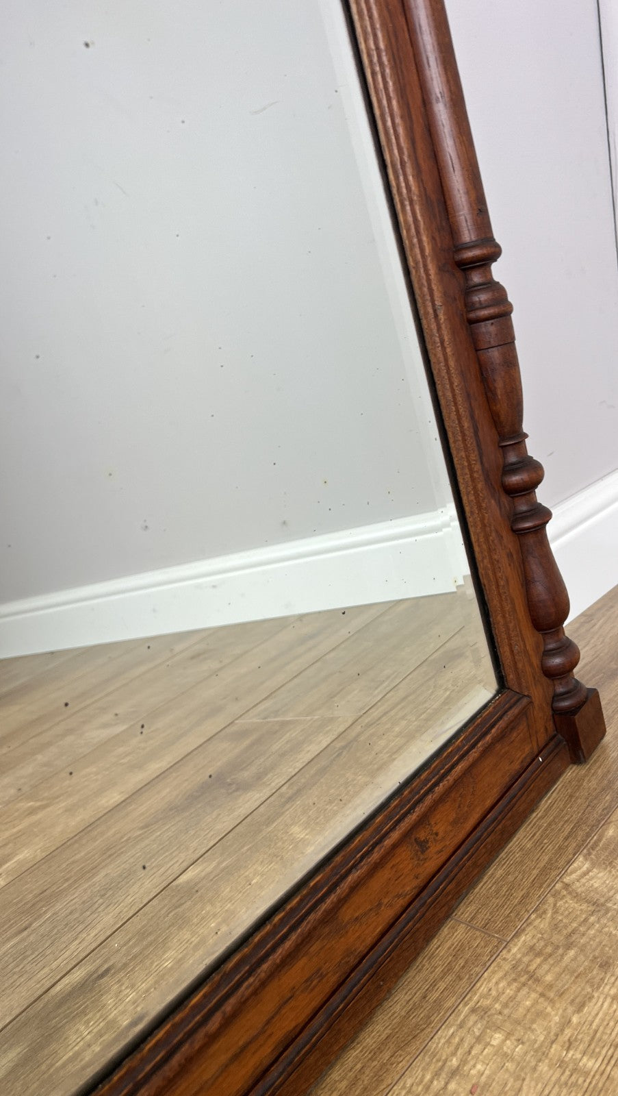 Mirror Antique French Oak Wall Mirror Home Decor Carved Wall Frame LOT 63698