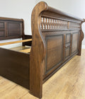 Bed Vintage French Super King Size Sleigh Bed Frame 180x200cm Headboard LOT 64098
