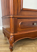 Wardrobe Antique French Two Door Mahogany Mirrored Carved Armoire LOT 61523