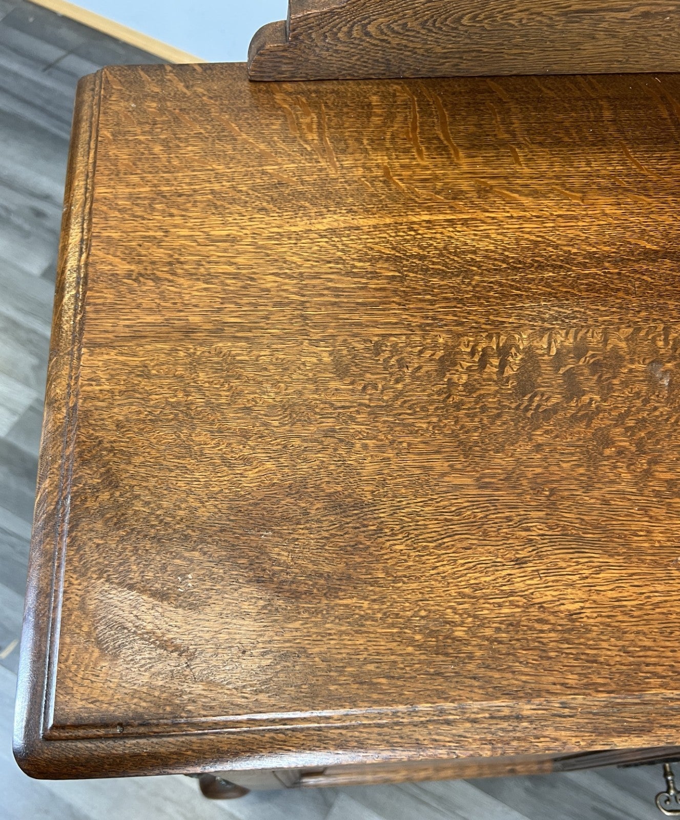 Vintage Dressing Table with Mirror French Oak Louis Vanity Table Makeup LOT 45707