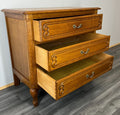 Chest of Drawers Vintage French Louis XIV 3 Drawers Carved Cabinet LOT 28543