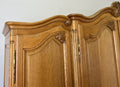 Wardrobe Vintage French Louis XVI Style Oak Four Door Carved Armoire LOT 63852
