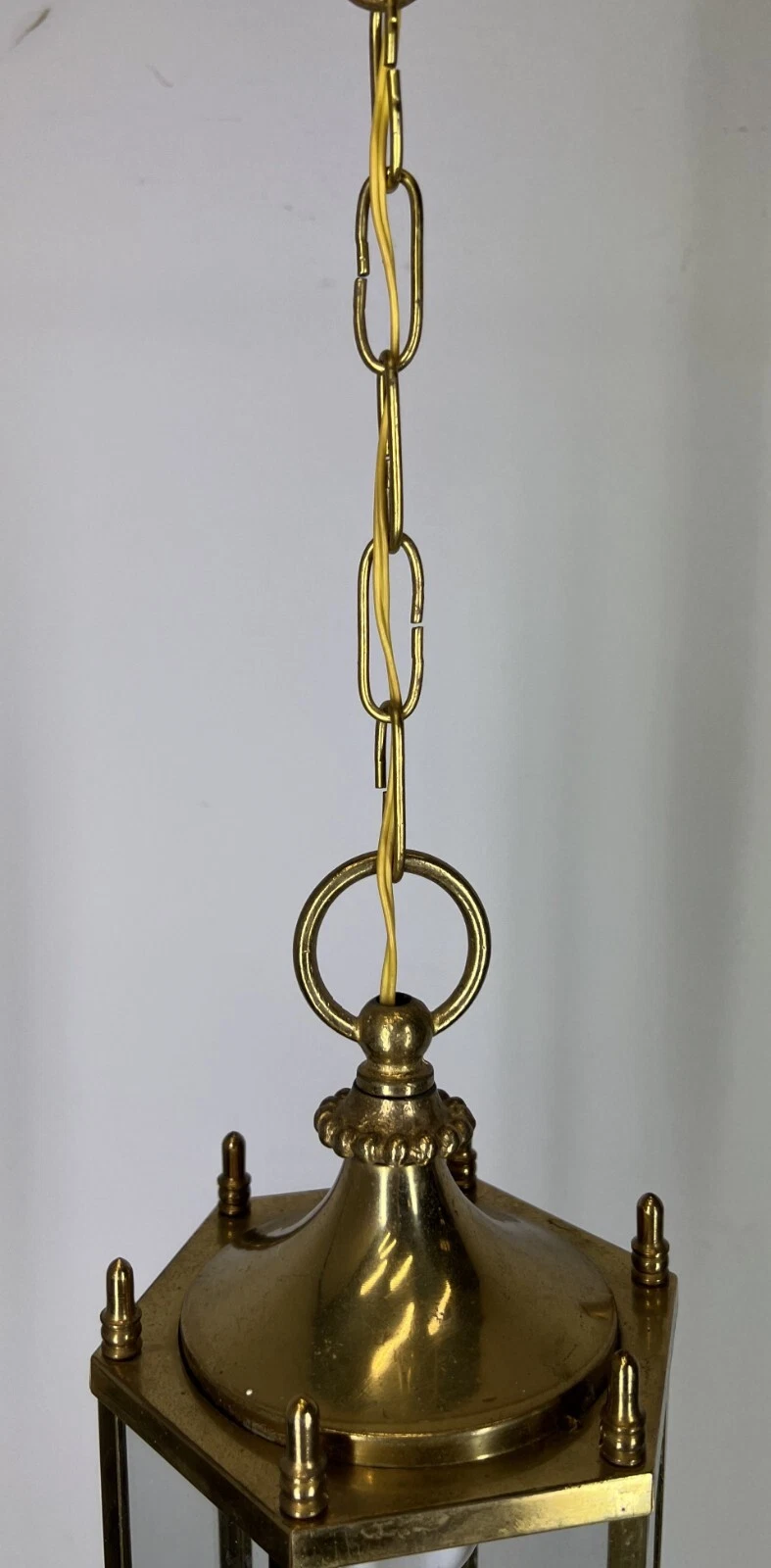 Ceiling Lamp Vintage Style Brass Pendant Chandelier Lantern Light LOT 52546
