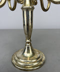 Pair of Candelabras Vintage French Style Metal Five Arm Candle Holders LOT 6484