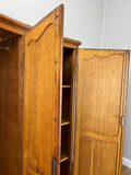 Wardrobe Vintage French Louis XVI Style Oak Four Door Carved Armoire LOT 483111