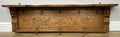 Coat Rack Antique French Carved Oak Wall Mounted 9 Hooks Rack Hanger LOT 62922