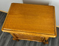 Pair of Bedside Tables Vintage French Louis XVI Oak Carved Cabinets LOT 26105