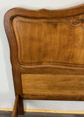 Bed Vintage French Louis XVI Double Bed Frame Oak Carved Headboard LOT 46357