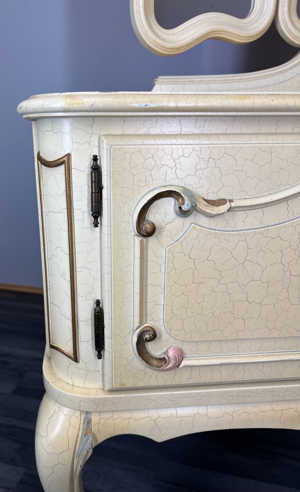 Dressing Table Vintage French Louis XVI Shabby Chic Vanity Table Makeup LOT 27559