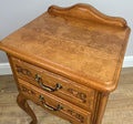 Pair of  Bedside Tables Vintage French Louis Oak Nightstands Cabinets LOT 486610