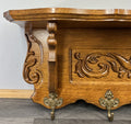 French Vintage Style Coat Rack Oak 6 Hooks Ornate Wall Shelf Coat LOT 46945