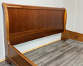 Bed Vintage French Style King Size Bed Frame Carved Headboard LOT 47836