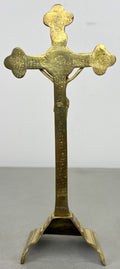 Crucifix Vintage French Style Religious Cross Standing Ornament LOT 64314