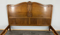 Bed Vintage French Louis XVI King Size Bed Frame Oak Carved Headboard LOT 46047