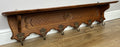Coat Rack Vintage French Oak Wall Mounted 6 Hooks Carved Rack Hanger LOT 62060