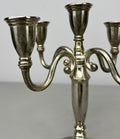 Pair of Candelabras Vintage French Style Metal Five Arm Candle Holders LOT 6481