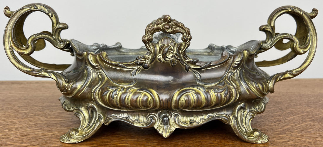Vintage French Jardiniere Planter Ornate Decorative Bowl Insert LOT 49370