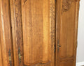 Wardrobe Vintage French Louis XVI Style Oak Four Door Carved Armoire LOT 63995