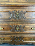 Chest of Drawers Vintage French Oak 3 Drawers Bureau Desk Cabinet LOT 216913