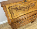 Secretaire Writing Desk Vintage French Style Oak Rare Bureaux Cabinet LOT 609113