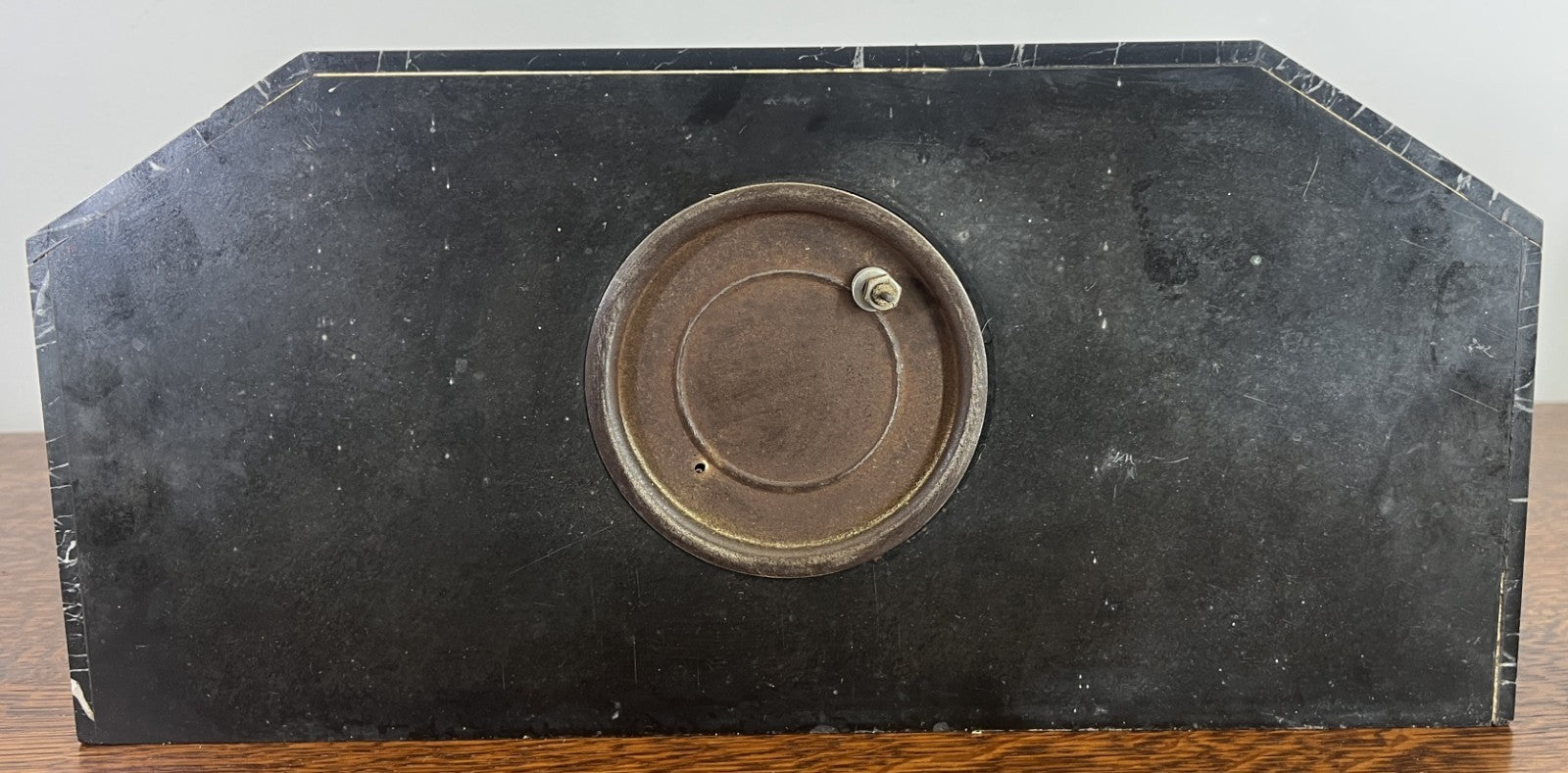 Clock Vintage French Style Art Deco Marble Mantel Clock Set LOT 47657