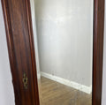 Mirror Antique French Style Oak Carved Wardrobe Mirror Shaped Frame LOT 61922