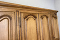 Wardrobe Vintage French Style Oak Four Door Carved Armoire Cabinet LOT 61166