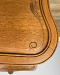 Bed Vintage French Louis XVI Double Bed Frame Oak Carved Headboard LOT 48756