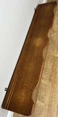 French Vintage Coat Rack Oak 7 Hooks Wall Shelf Carved Coat Hanger LOT 49039
