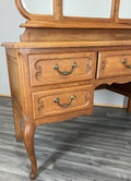 Vintage Dressing Table with Mirror French Oak Louis Vanity Table Makeup LOT 45176