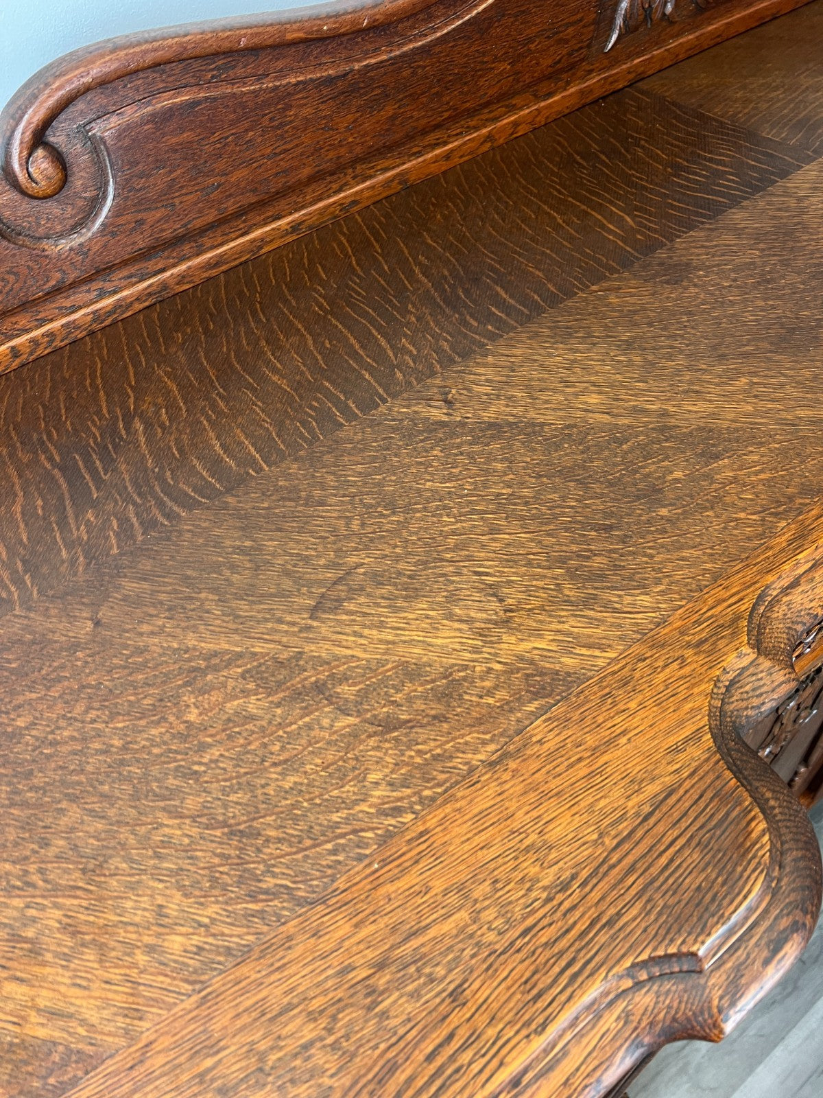 Sideboard Vintage French Buffet Oak Carved Cabinet Ornate Cupboard LOT 451013