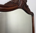 Antique French Style Carved Walnut Wall Mirror Home Decor Wall Frame LOT 45734