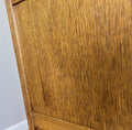 Wardrobe Vintage French Style Oak Five Door Carved Armoire Cabinet LOT 611110