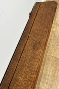 French Vintage Coat Rack Oak 4 Hooks Wall Shelf Carved Coat Hanger LOT 490711
