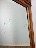 Antique French Style Carved Wall Mirror Oak Ornate Wall Frame LOT 45496