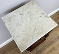 Bedside Table Antique French Marble Top Oak Cabinet Carved Cupboard LOT 635212
