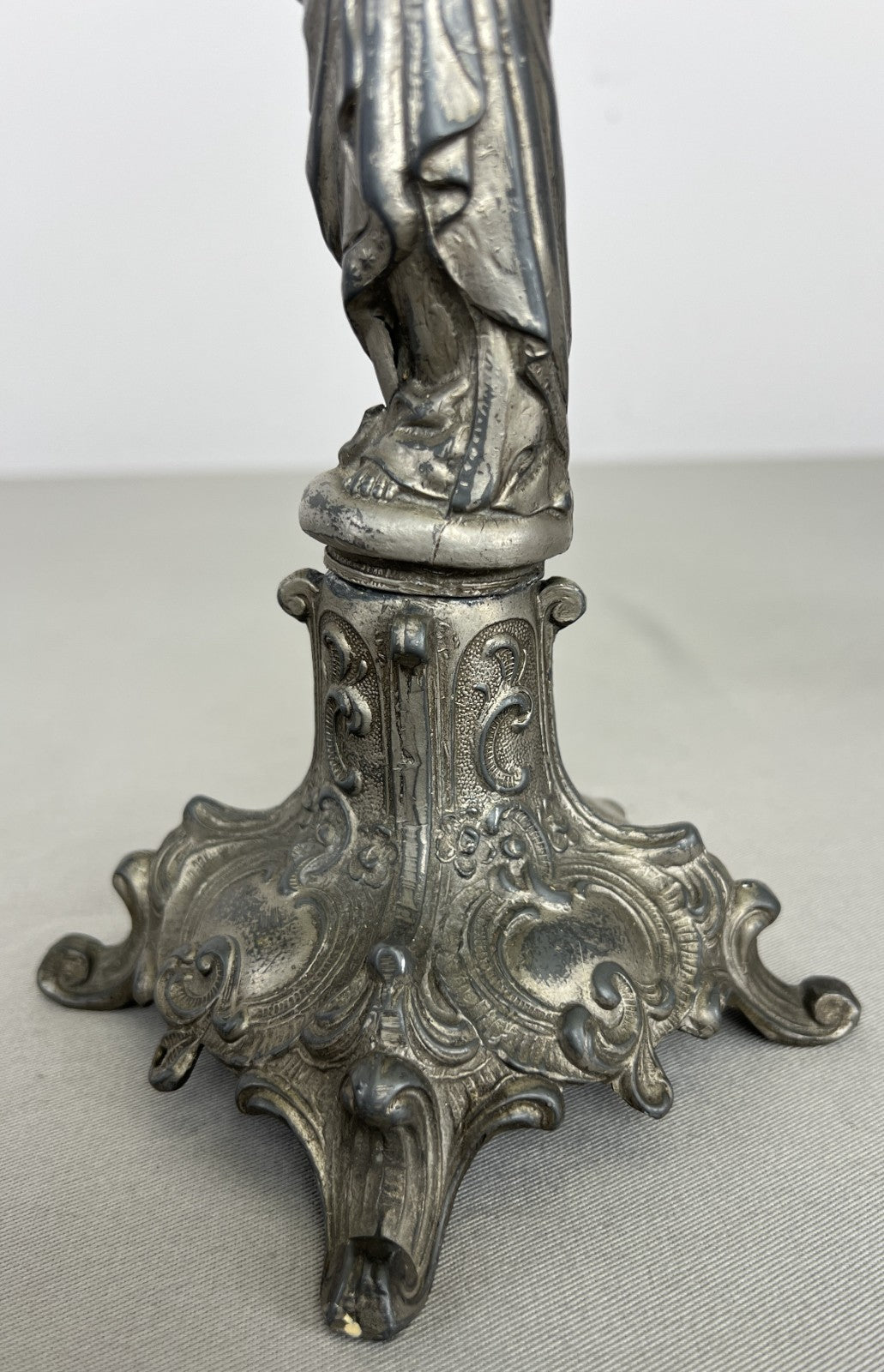 Pair of Candle Holders Vintage French Style Figural Design Candlesticks LOT 6471