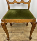 Dining Chairs Vintage French Louis Style Oak Set of 4 Upholstered Seats LOT 63479