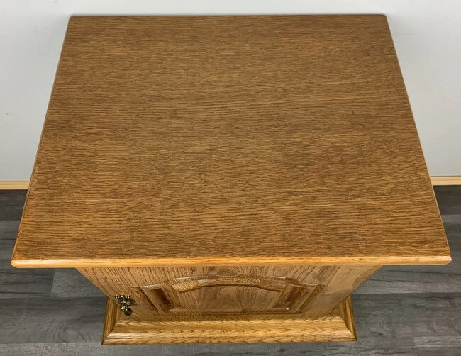 Bedside Table Vintage French Style Cupboard Carved Cabinet Nightstand LOT 5944