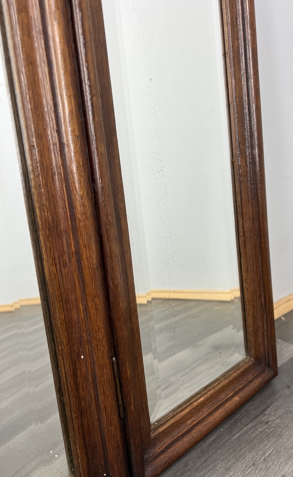 Antique French Rocaille Style Oak Carved Wall Mirror Wall Frame LOT 45748