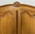 Wardrobe Vintage French Louis XVI Style Oak Four Door Carved Armoire LOT 48243