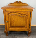 Pair of Bedside Tables Vintage French Louis Oak Cabinets Nightstands LOT 35192