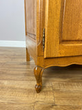 Wardrobe Vintage French Louis XVI Style Oak Four Door Carved Armoire LOT 64558