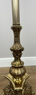 Floor Lamp Vintage French Style Standing Lamp Ornate with Tassel Shade LOT 60769