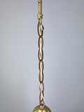Ceiling Lamp Vintage Style Brass Pressed Crystal Pendant Chandelier LOT 52039