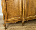 Wardrobe Vintage French Louis XVI Style Five Door Oak Carved Armoire LOT 64578